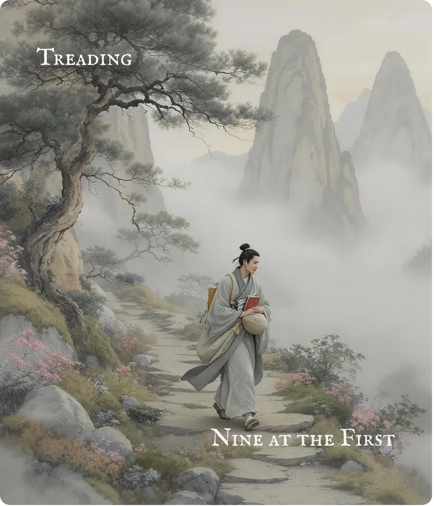 Hexagram 10 — First Nine Card