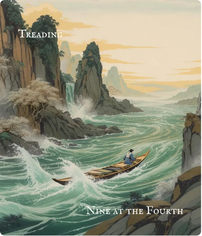 Hexagram 10 — Nine in the Fourth Card