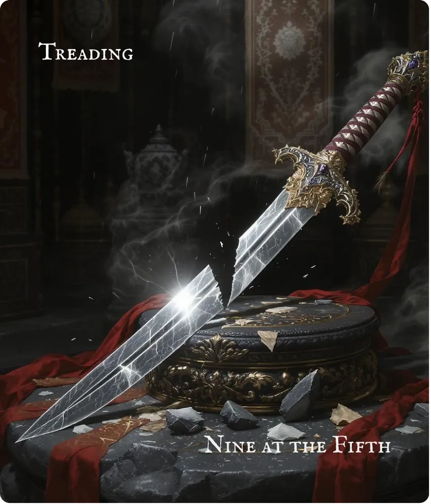 Hexagram 10 — Nine in the Fifth Card