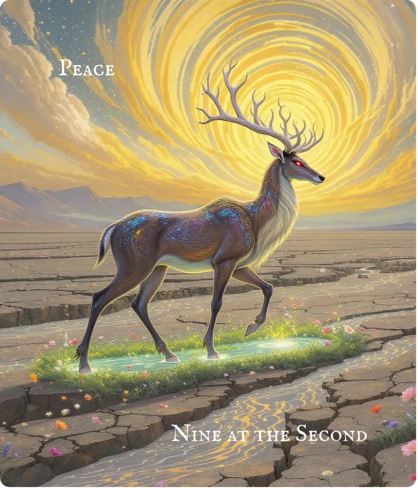 Hexagram 11 — Nine in the Second Card