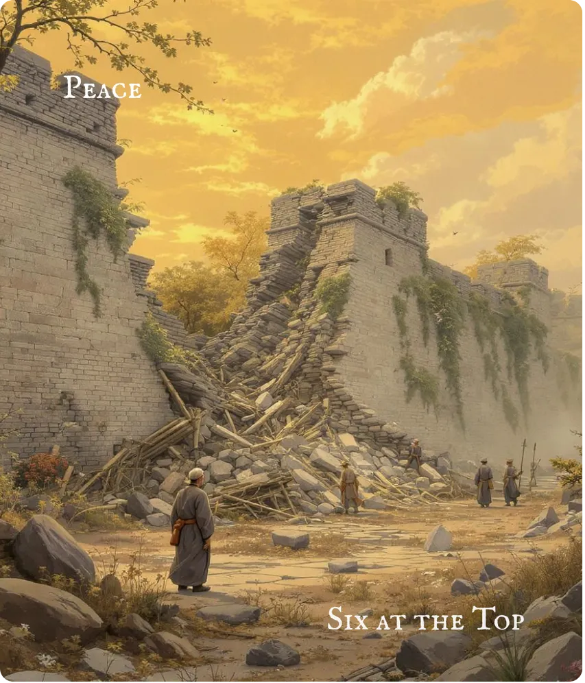 Hexagram 11 — Six at the Top Card