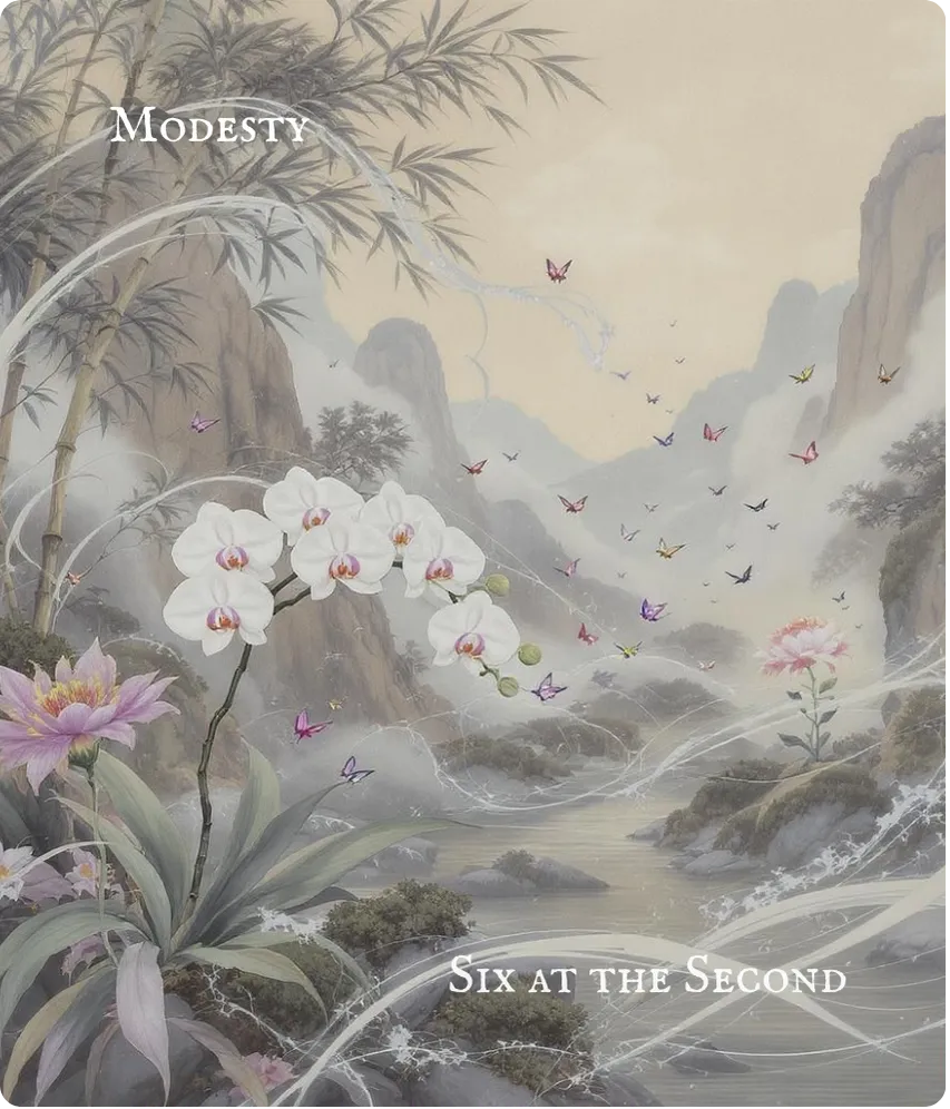 Hexagram 15 Modesty — Six in the Second Card Front