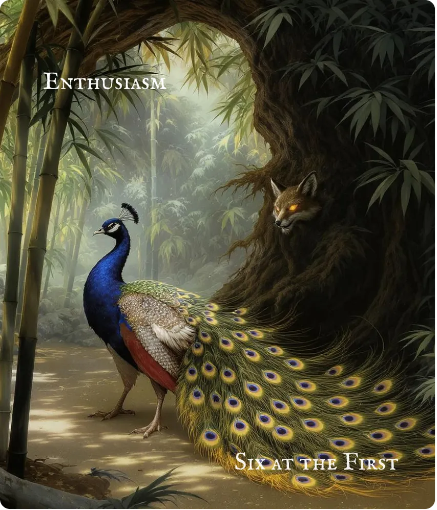 Hexagram 16 Enthusiasm — First Six Card