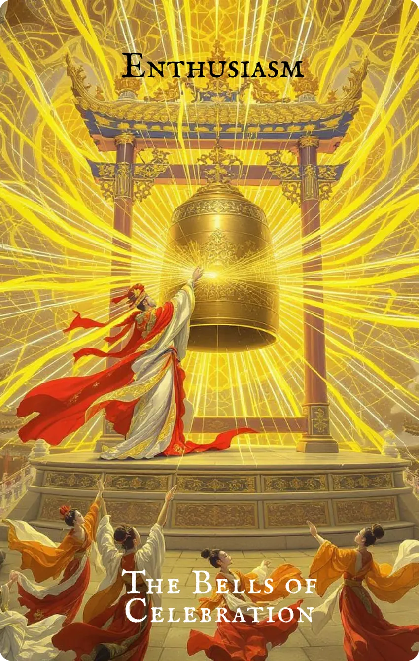 Hexagram 16 Enthusiasm Card — Front