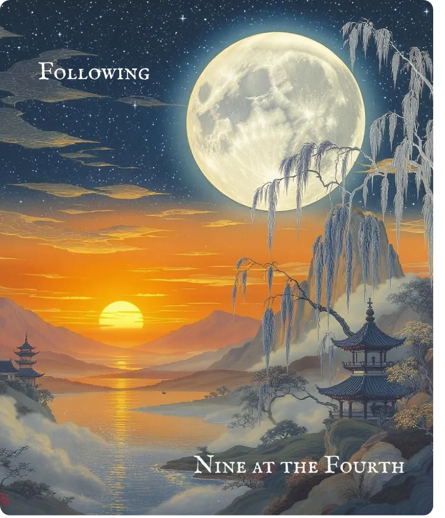 Hexagram 17 Following — Nine in the Fourth Card