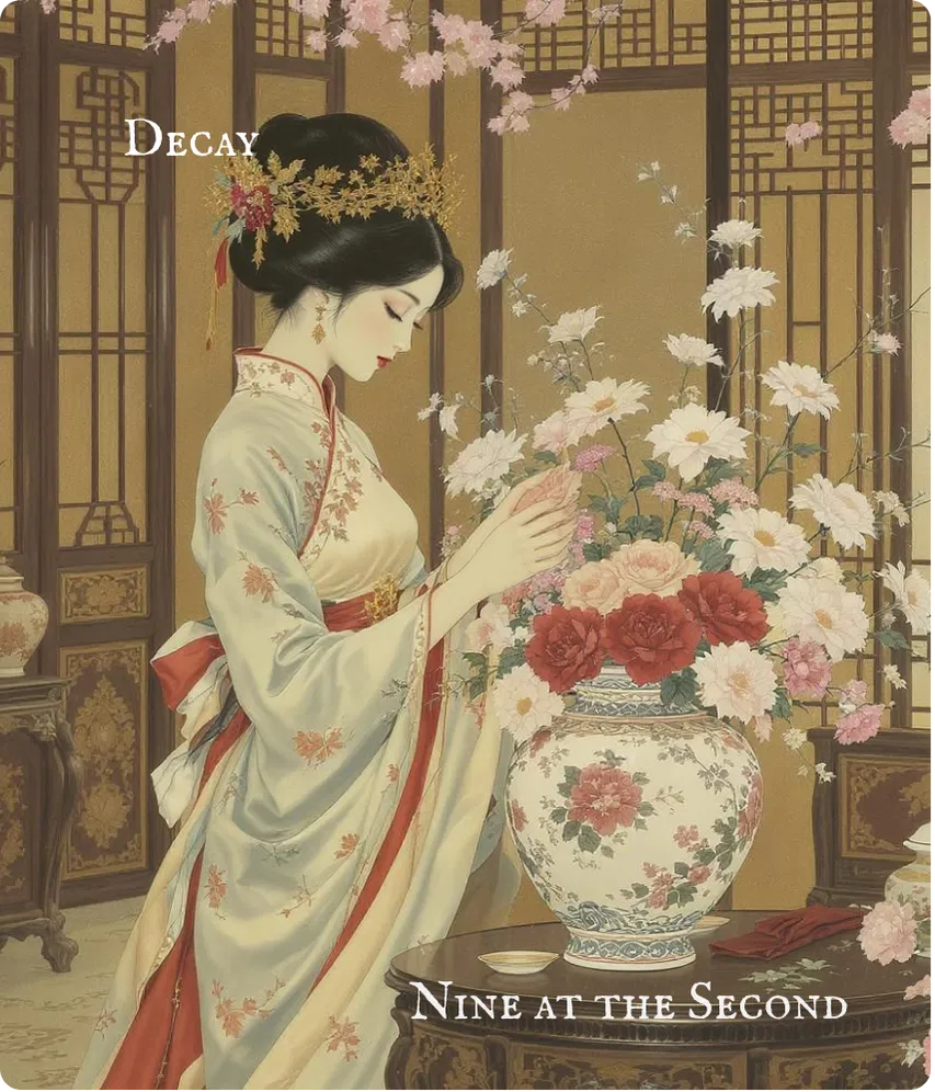 Hexagram 18 Work on What Has Been Spoiled — Nine in the Second Card