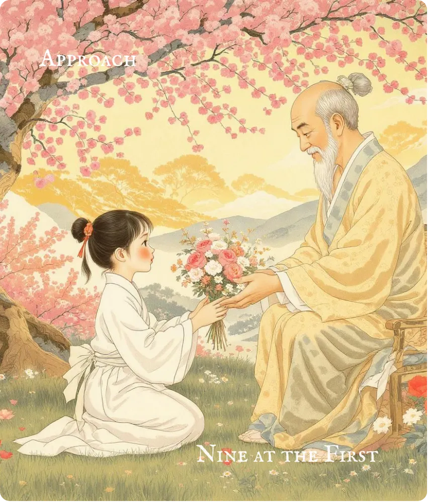 Hexagram 19 Approach — First Nine Card