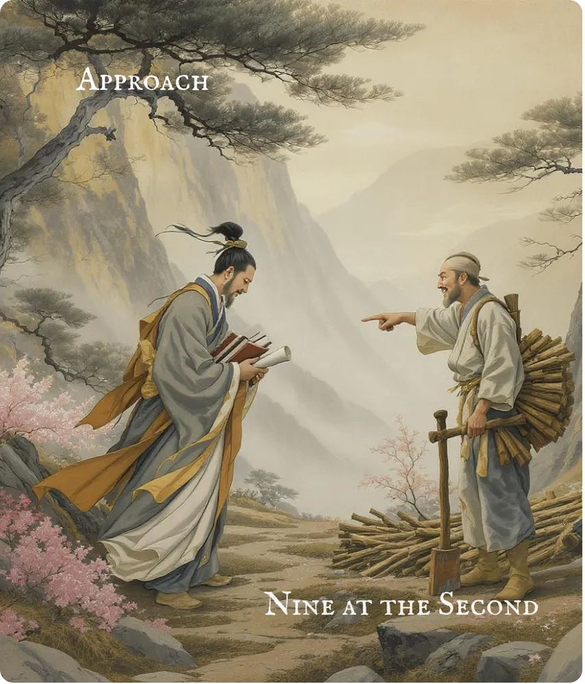 Hexagram 19 Approach — Nine in the Second Card Front