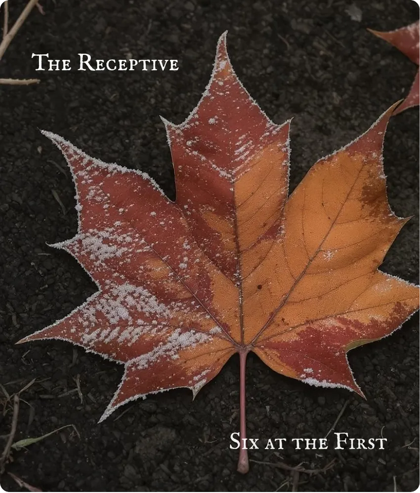 Hexagram 2 First Six — Treading on Hoarfrost Card