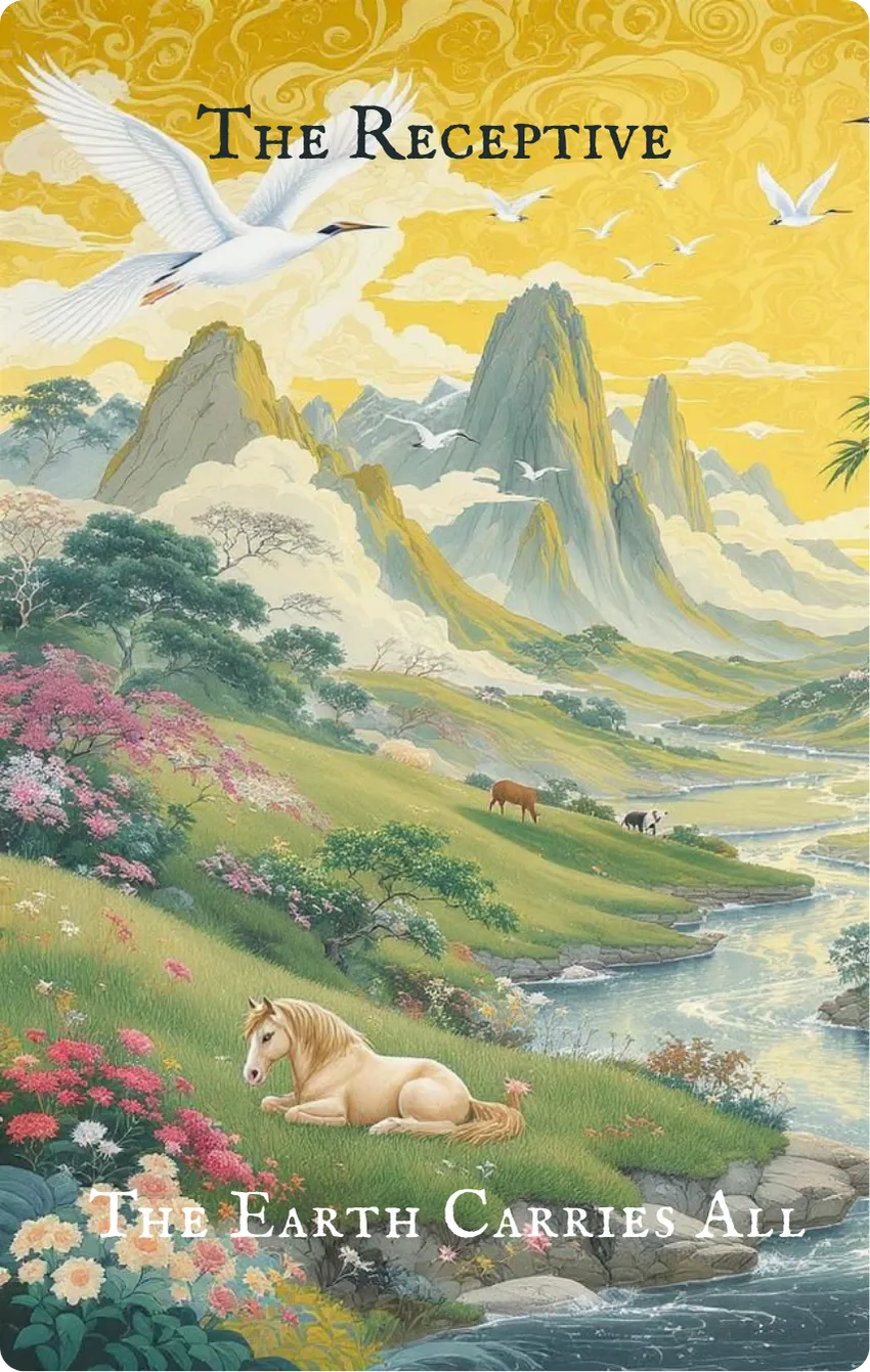 Hexagram 2 The Receptive — Card Front