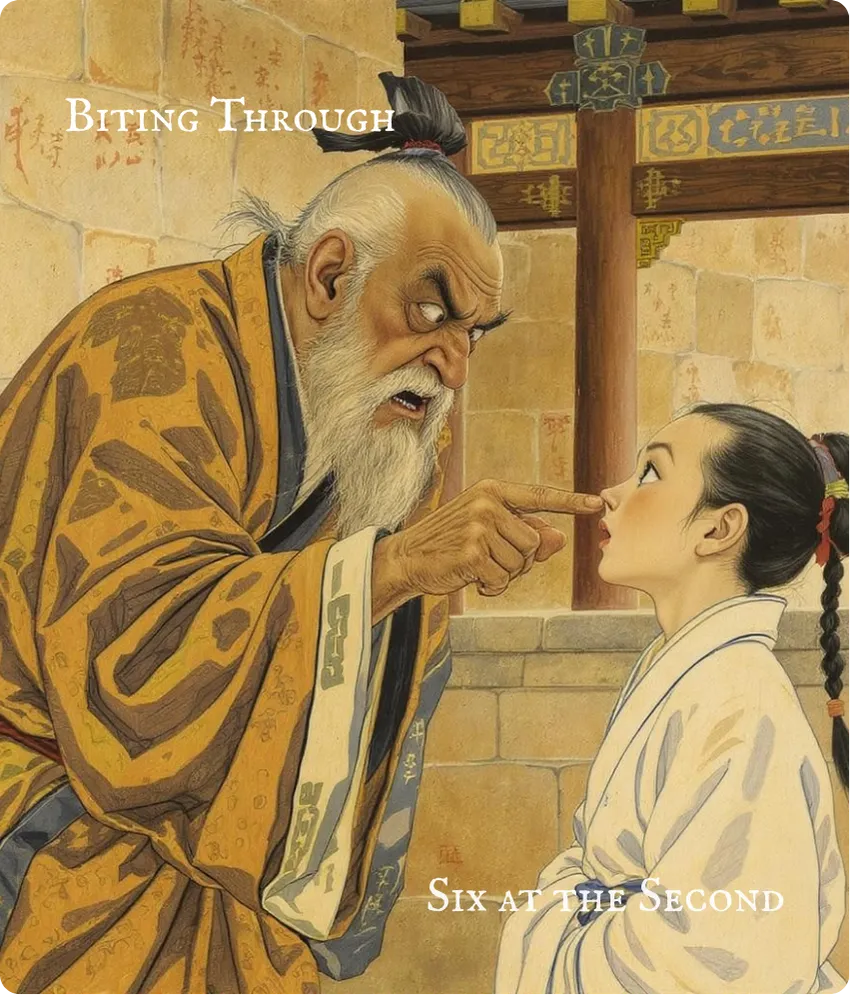 Hexagram 21 Biting Through — Six in the Second Card