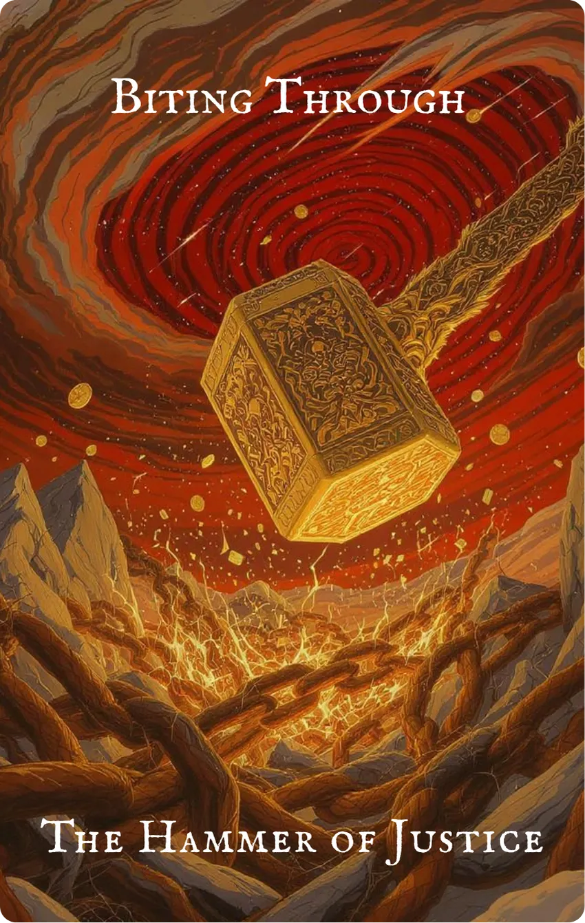 Hexagram 21 Biting Through Card — Front