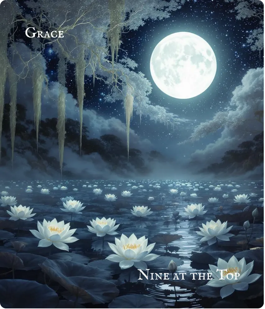 Hexagram 22 Grace — Nine at the Top Card