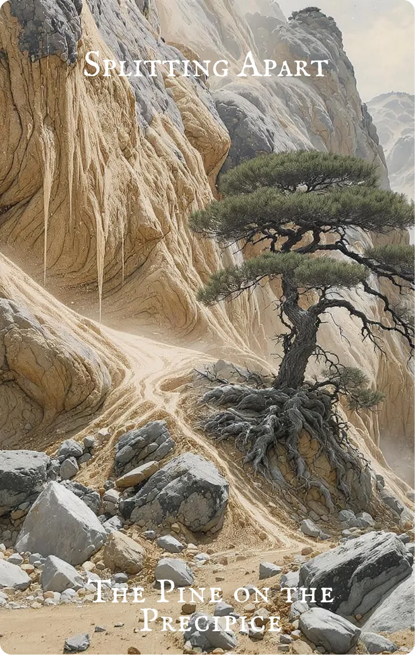 Hexagram 23 Splitting Apart Card — Front