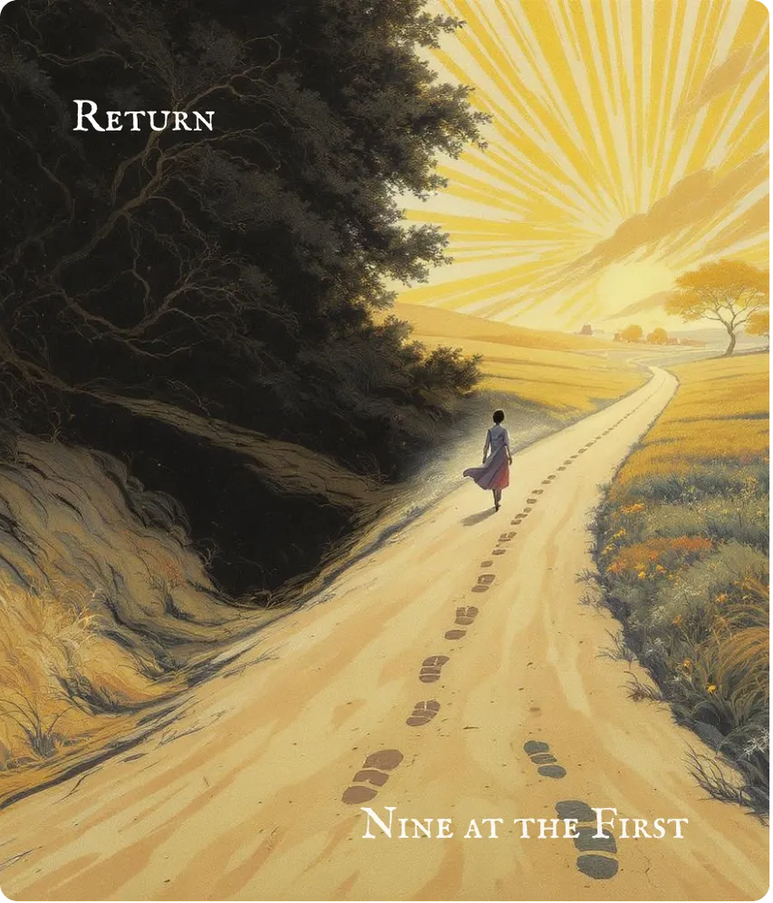 Hexagram 24 Return (The Turning Point) — First Nine Card
