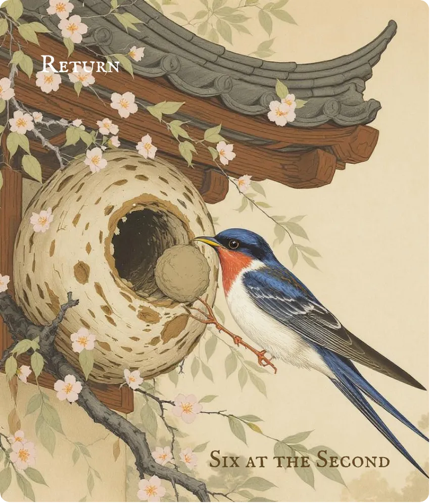 Hexagram 24 Return (The Turning Point) — Six in the Second Card