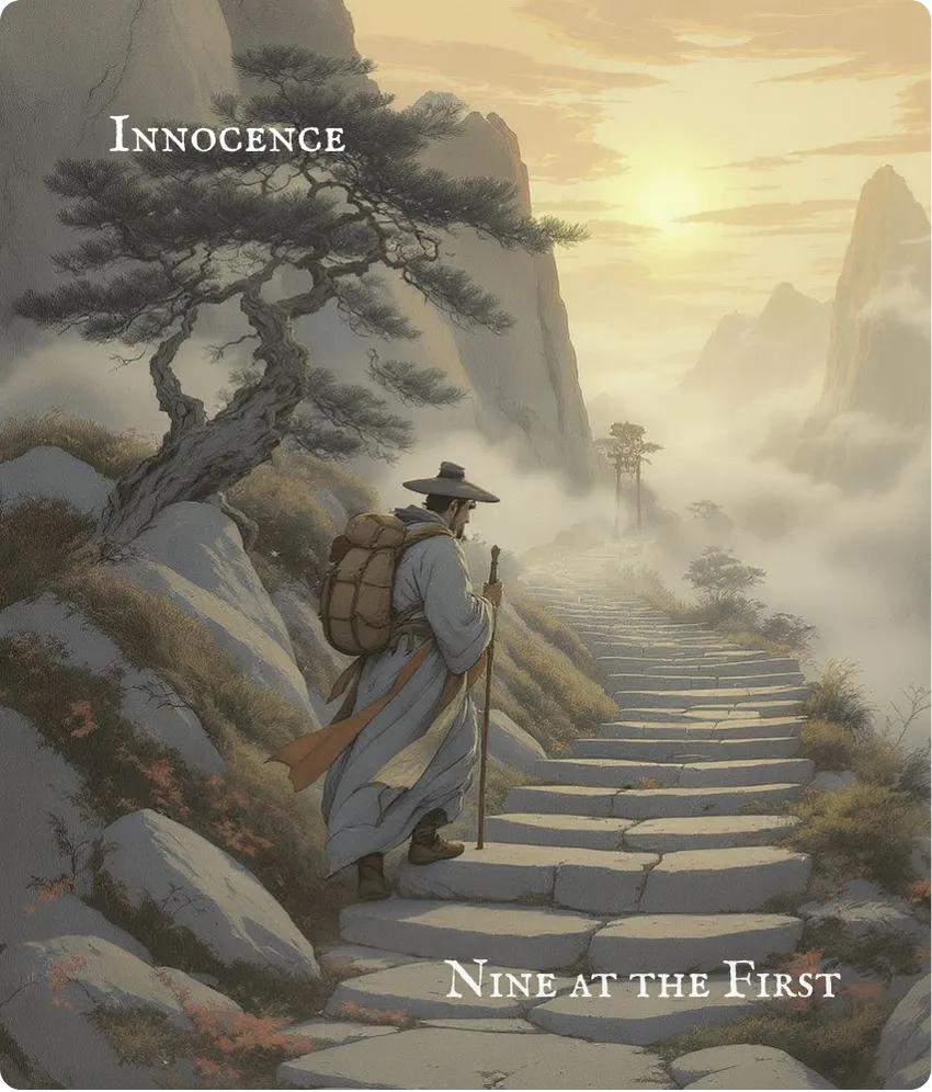 Hexagram 25 Innocence (The Unexpected) — First Nine Card
