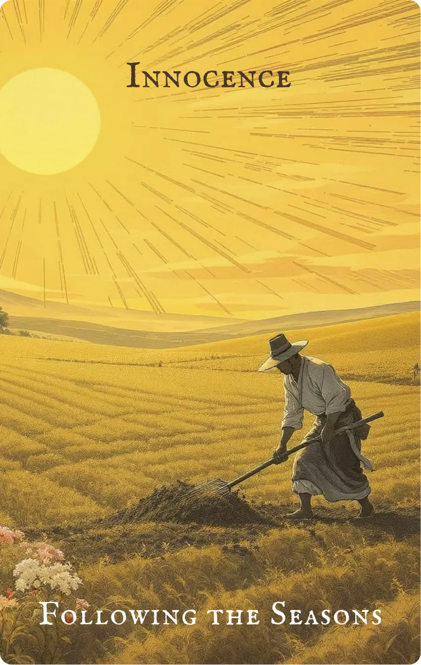 Hexagram 25 Innocence (The Unexpected) Card — Front