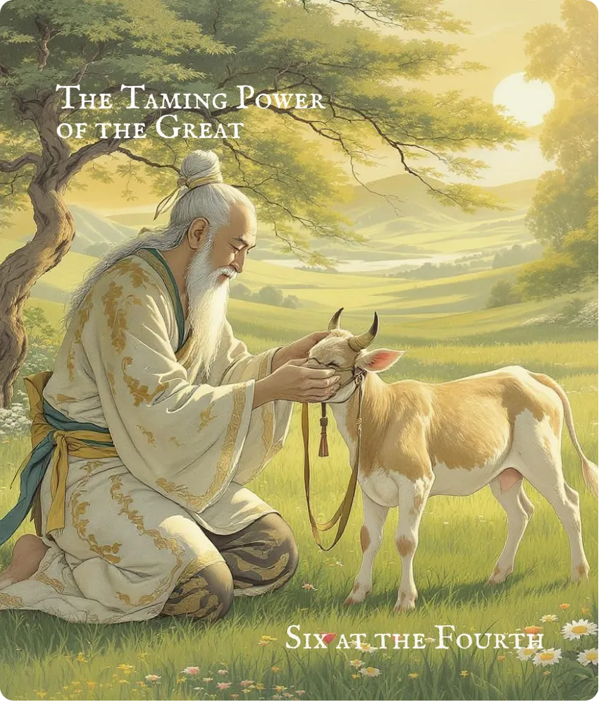 Hexagram 26 Six in the Fourth Line Card