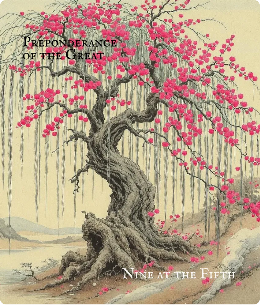 Hexagram 28 Nine in the Fifth Line Card