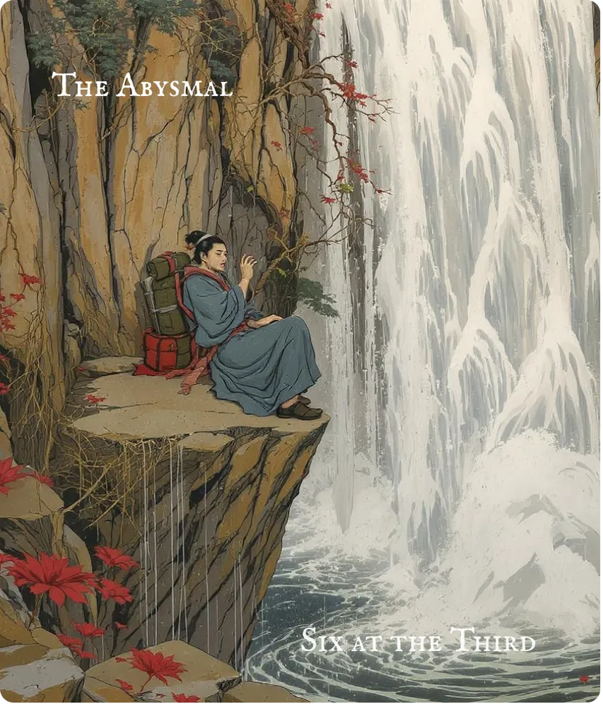 Hexagram 29 Six in the Third Line Card