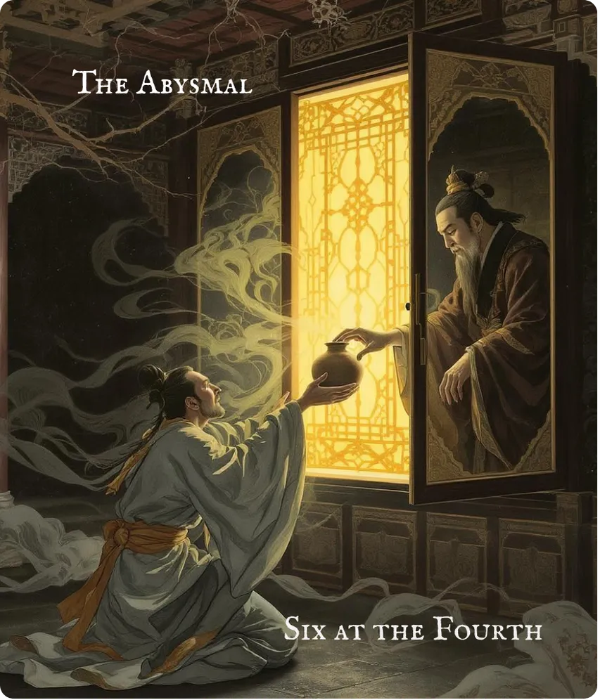 Hexagram 29 Six in the Fourth Line Card