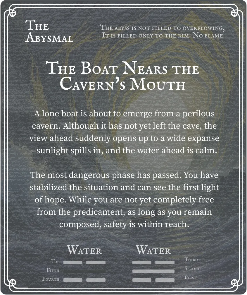 Hexagram 29 Nine in the Fifth — Back