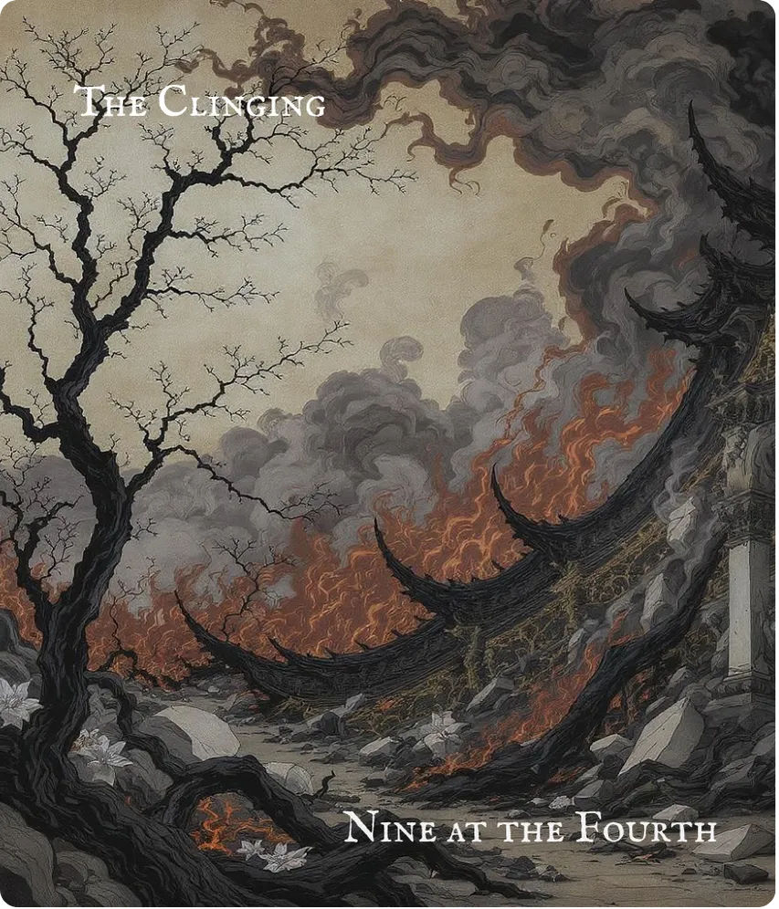 Hexagram 30 Nine in the Fourth Line Card