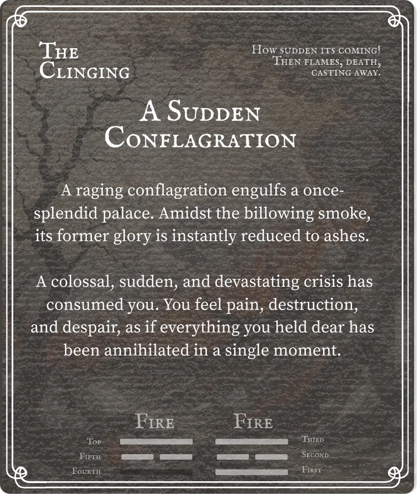 Hexagram 30 Nine in the Fourth — Back