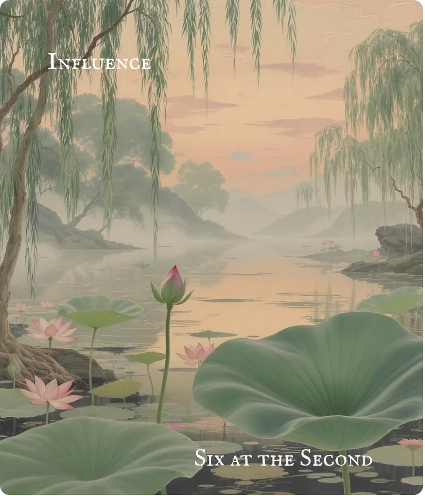 Hexagram 31 Six in the Second Line Card