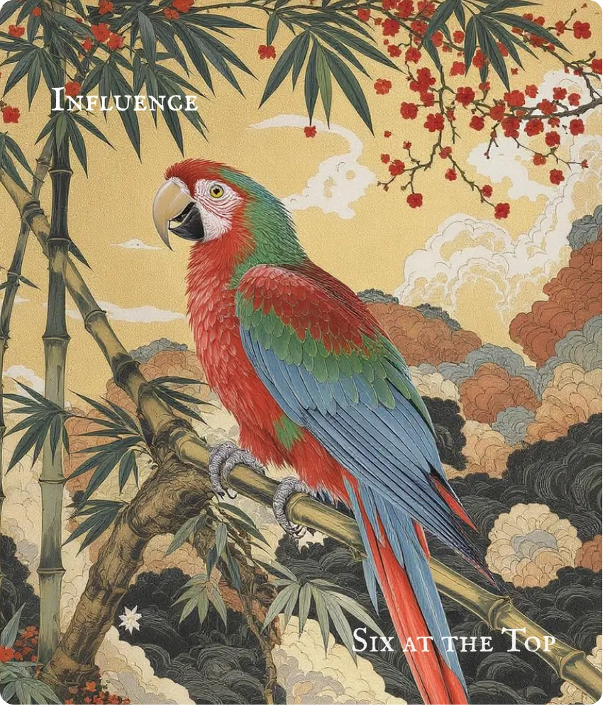 Hexagram 31 Six at the Top Line Card