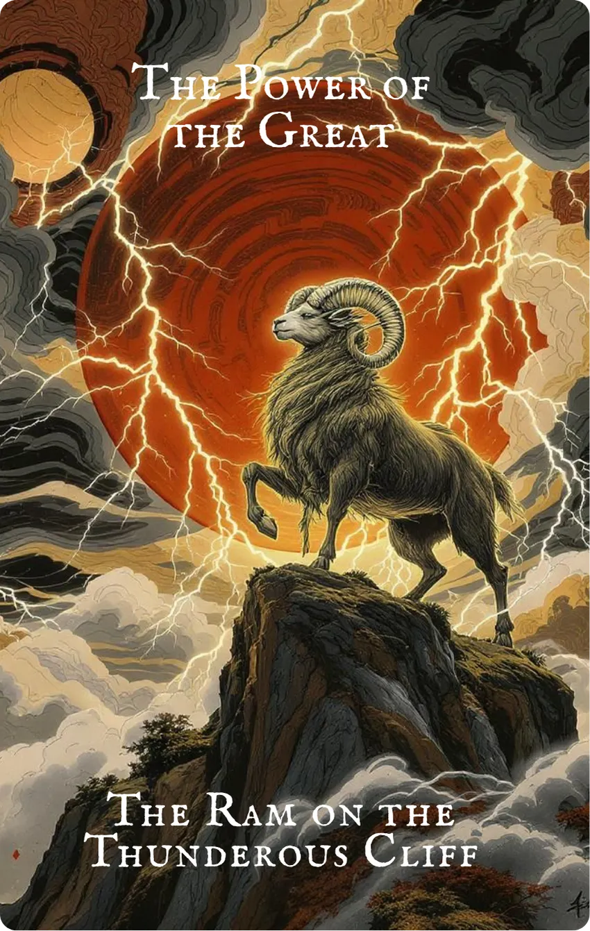 Hexagram 34 The Power of the Great Card — Front