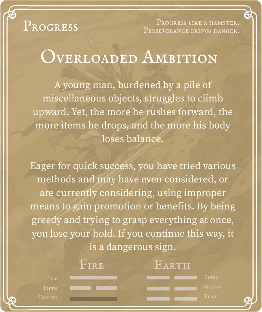 Hexagram 35 Progress Nine in the Fourth Line — Back