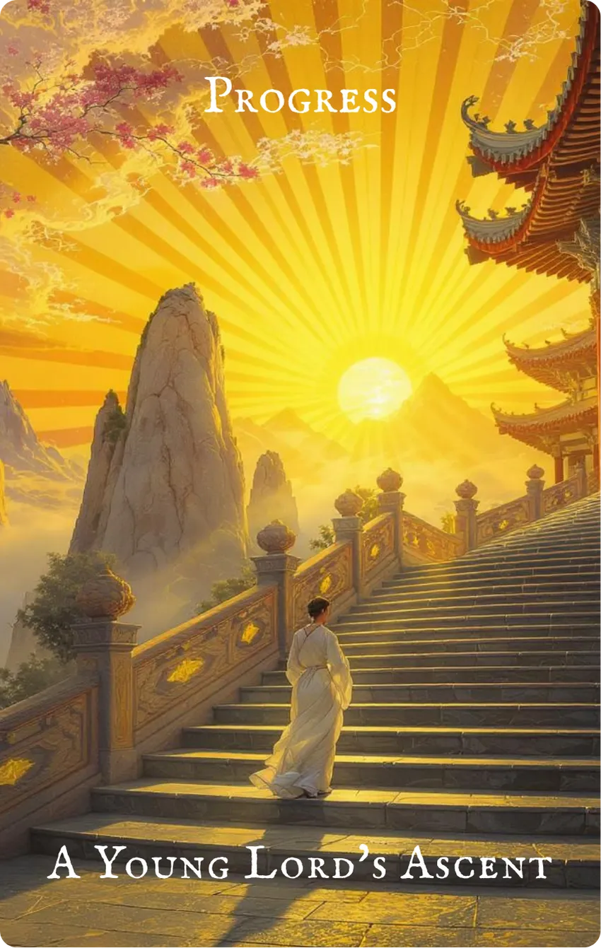 Hexagram 35 Progress Card — Front