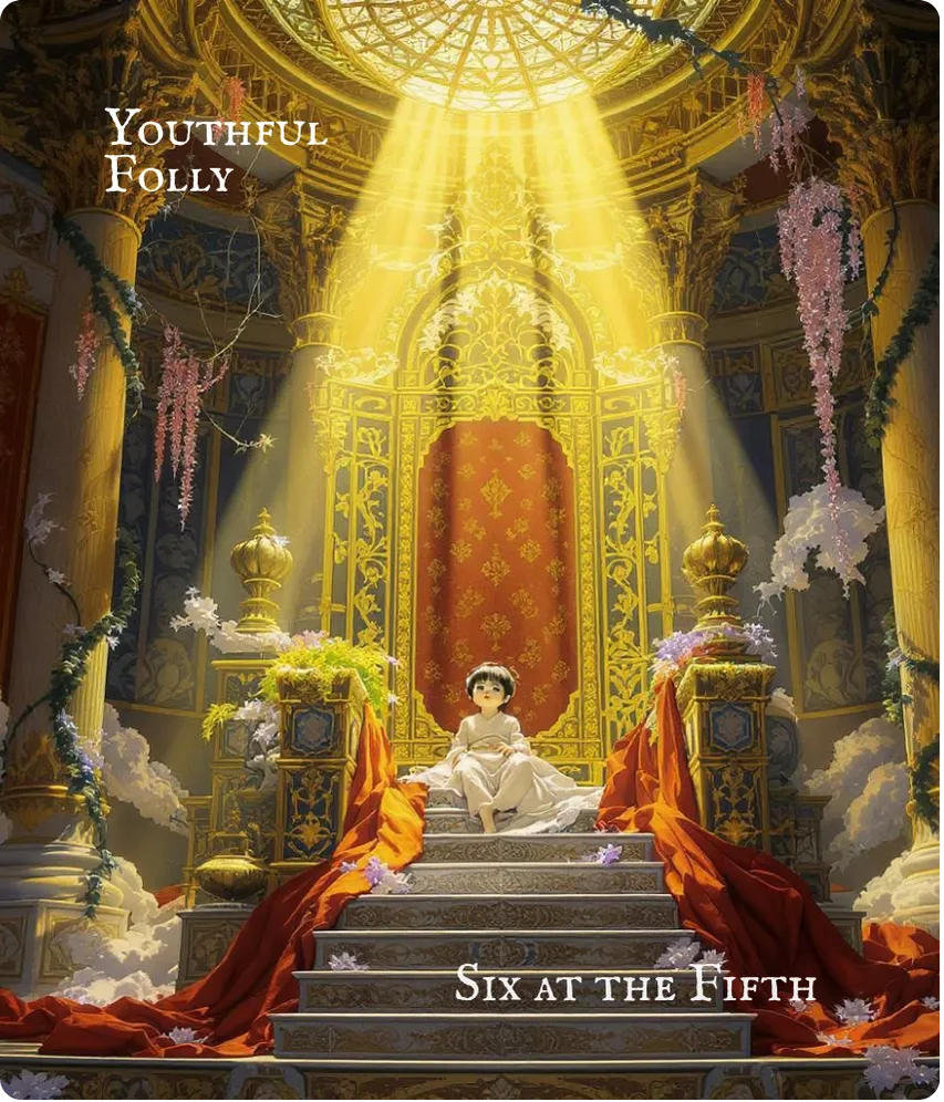 Hexagram 4 Fifth Six — Youthful Innocence Card