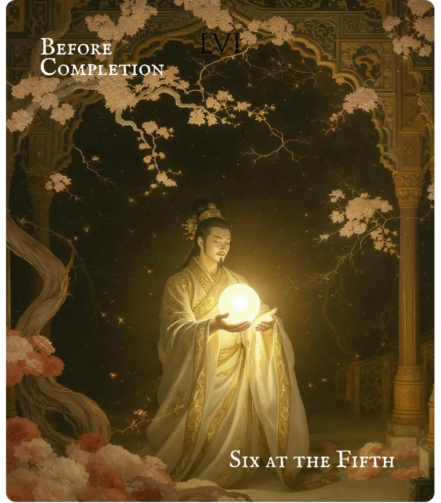 Hexagram 64 Line 5 card