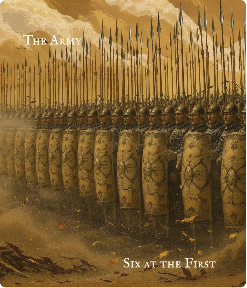 Hexagram 7 The Army — First Six Line Card