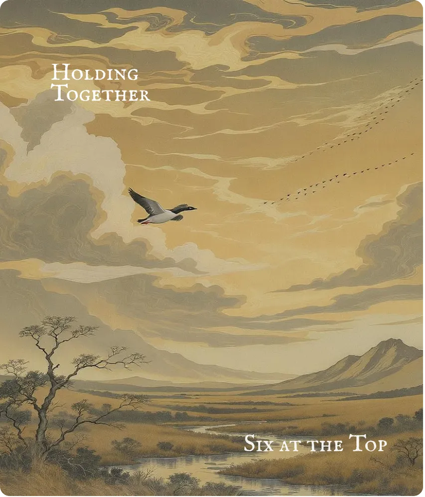 Hexagram 8 — Six at the Top Line Card